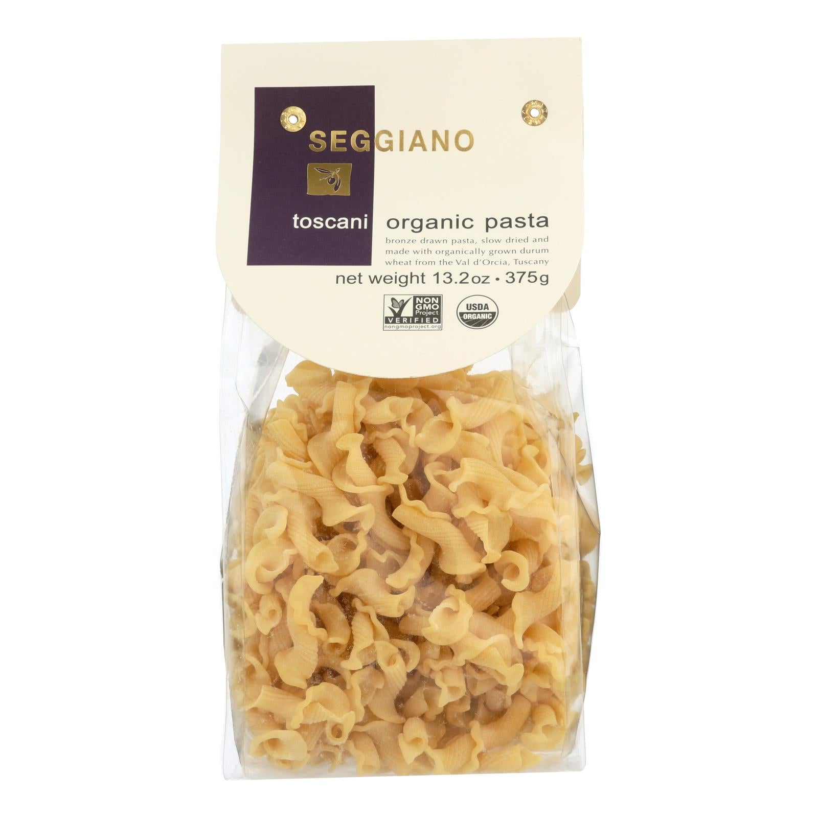 Seggiano - Pasta Organic Toscani - Case Of 6 - 13.2 Ounces - Maras Green