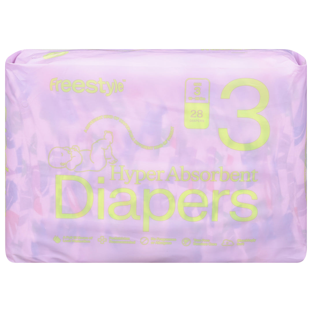 Freestyle - Diapers Baby Size 3 - Case Of 6-28 Ct - Maras Green