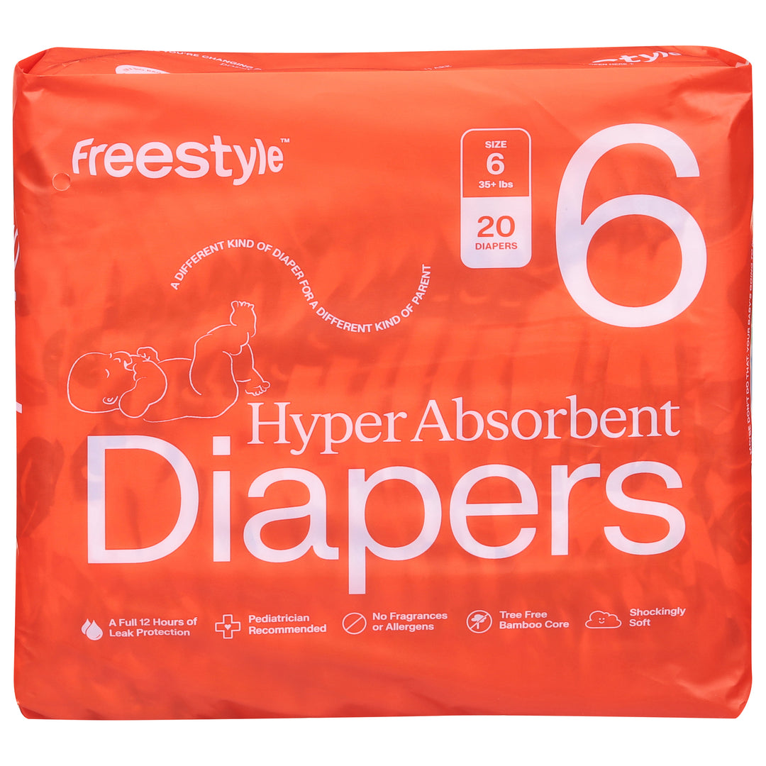 Freestyle - Diapers Baby Size 6 - Case Of 6-20 Ct - Maras Green