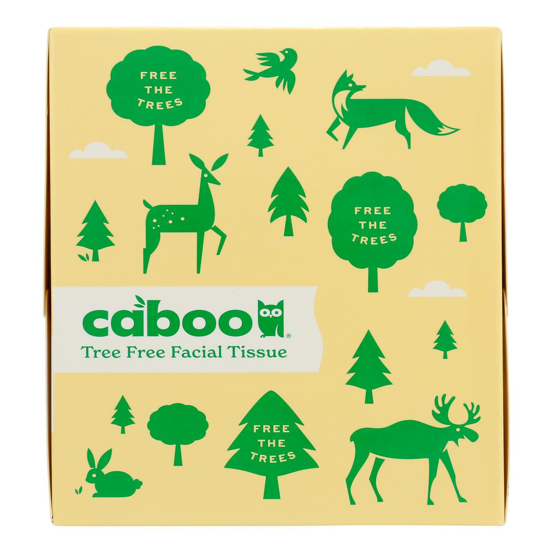Caboo - Facial Tis Cube 60ct 3ply - Case Of 12 - 1 Count - Maras Green
