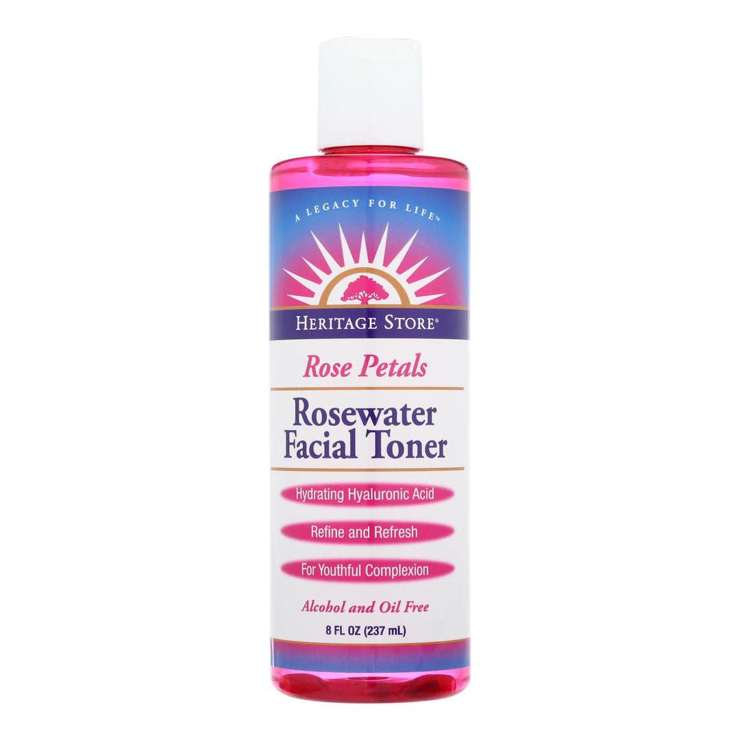 Heritage Store - Rosewater Facial Toner - 1 Each - 8 Oz - Maras Green