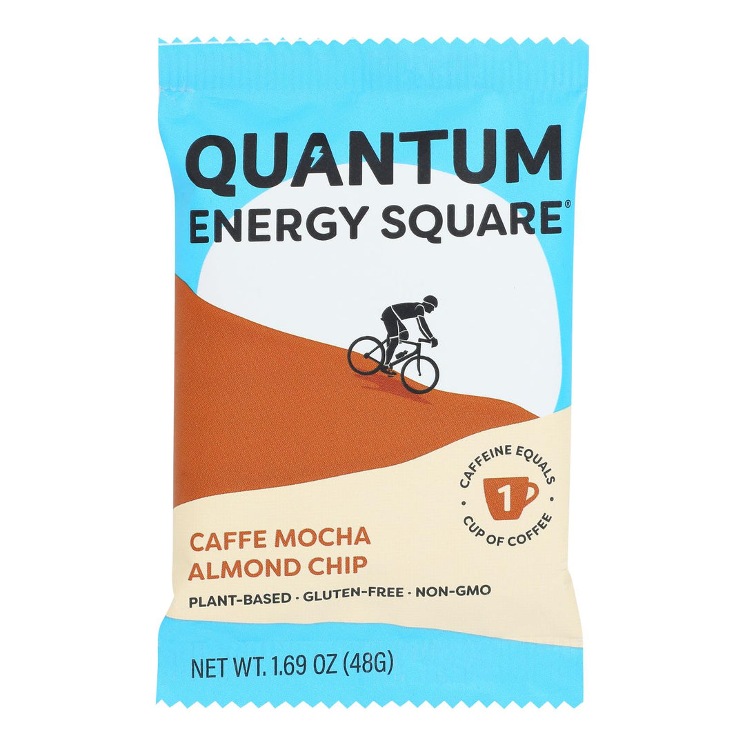 Quantum Energy Squares - Bar Caffe Mocha Almd Chip - Cs Of 8-1.69 Oz - Maras Green