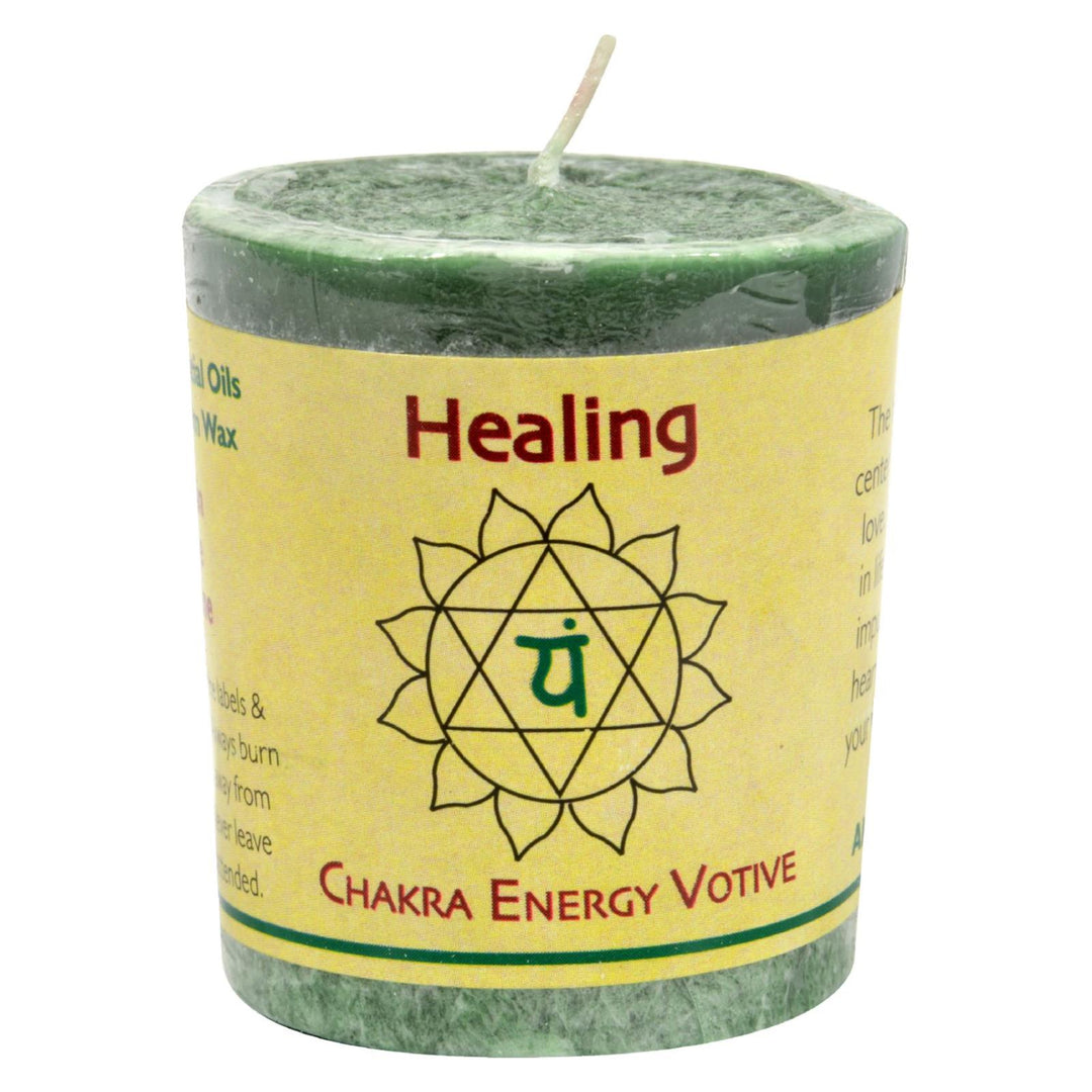 Aloha Bay - Chakra Votive Candle - Healing - Case Of 12 - 2 Oz - Maras Green