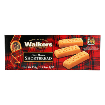 Walkers Shortbread - Pure Butter Fingers - Case Of 12 - 5.3 Oz. - Maras Green