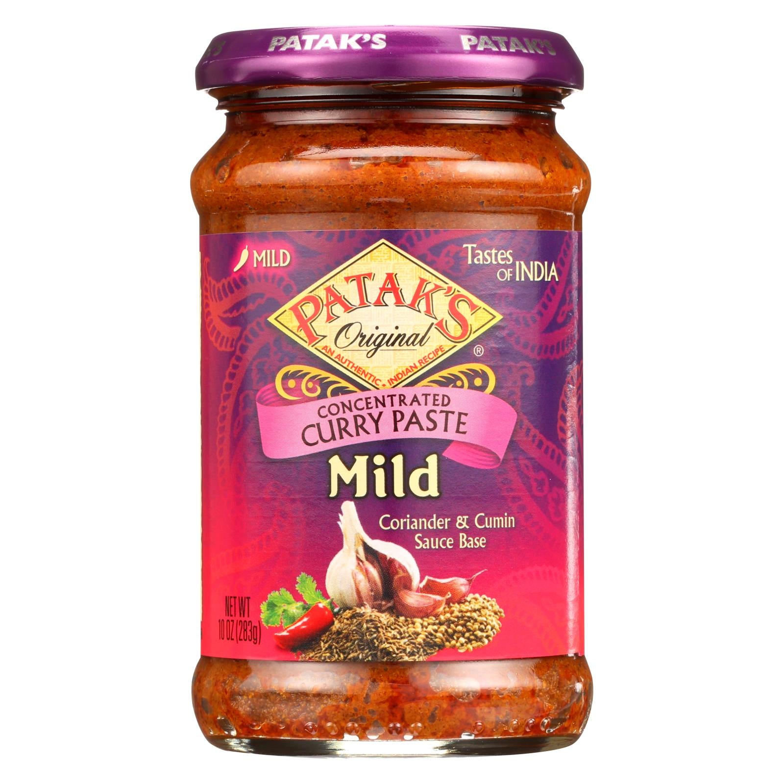 Pataks Spice Paste - Mild Curry - Mild - 10 Oz - Case Of 6 - Maras Green