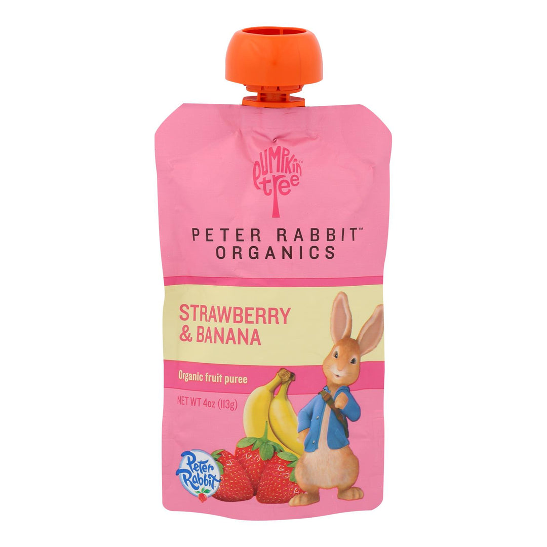 Peter Rabbit Organics Fruit Snacks - Strawberry And Banana - Case Of 10 - 4 Oz. - Maras Green