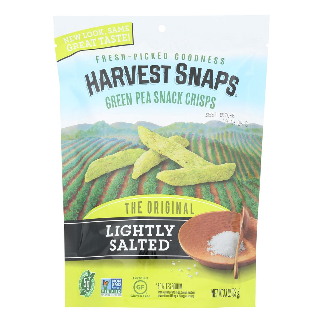 Calbee Snapea Crisp - Snapea Crisps - Lightly Salted - Case Of 12 - 3.3 Oz. - Maras Green