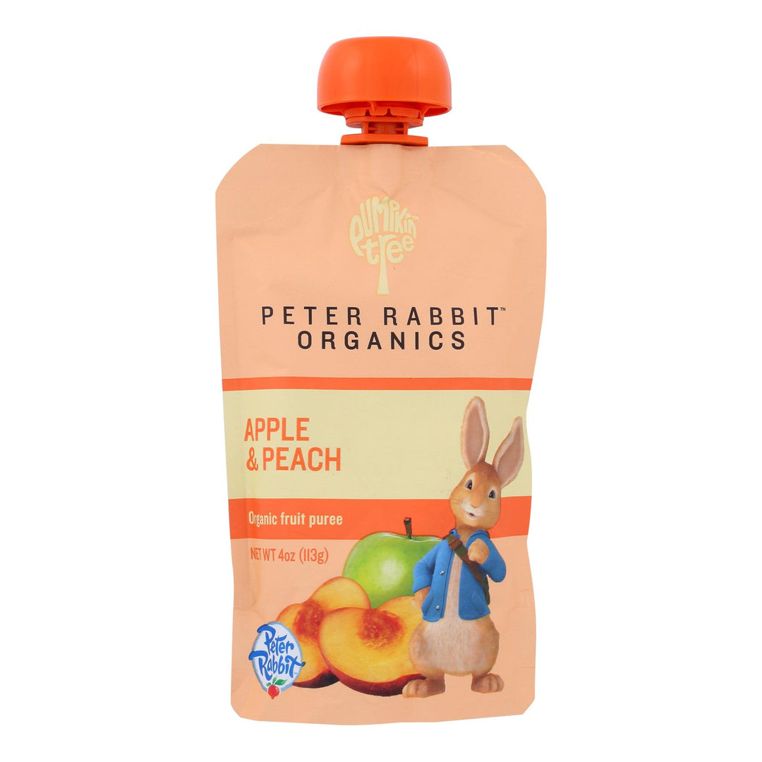 Peter Rabbit Organics Fruit Snacks - Peach And Apple - Case Of 10 - 4 Oz. - Maras Green