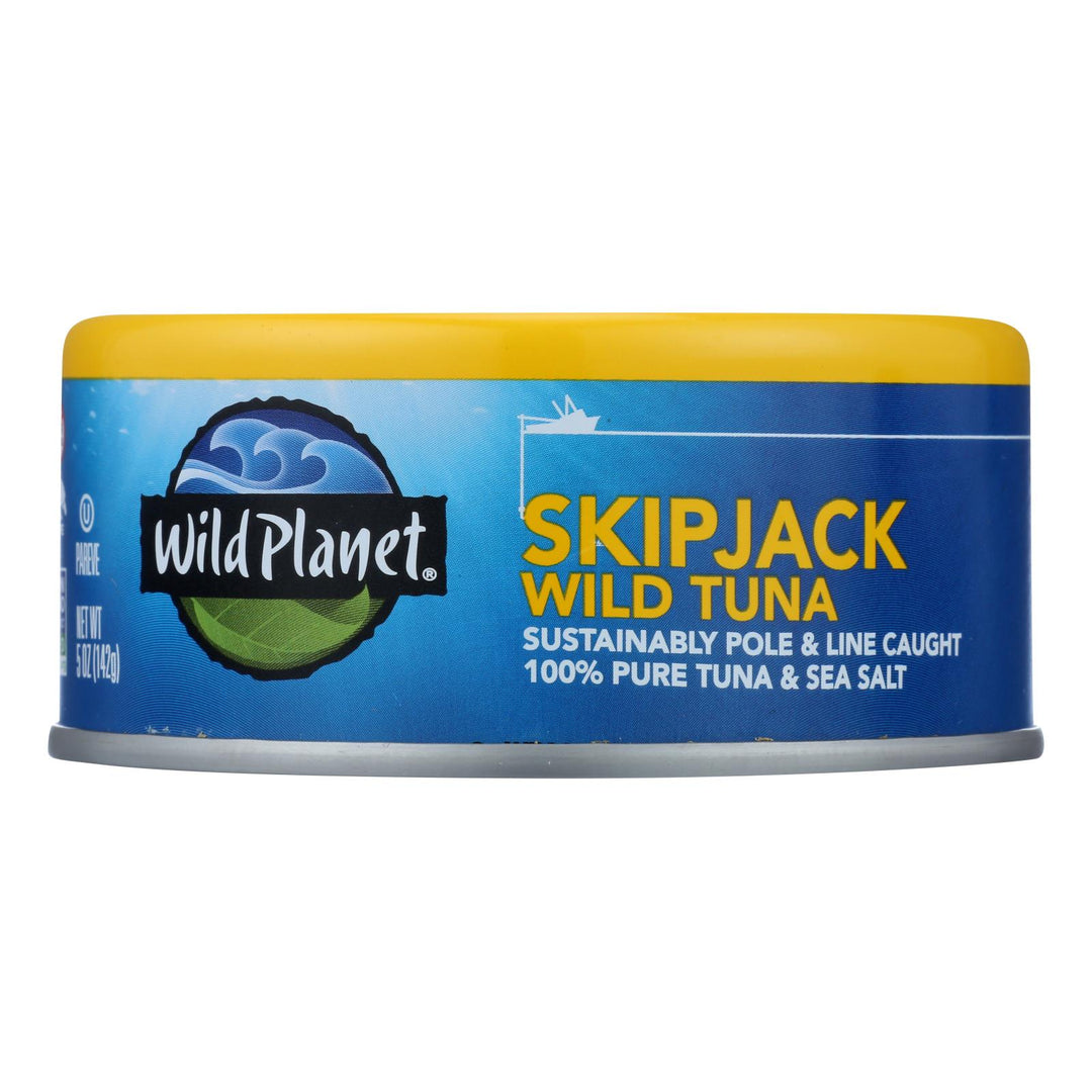 Wild Planet Wild Skipjack Light Tuna - Case Of 12 - 5 Oz. - Maras Green