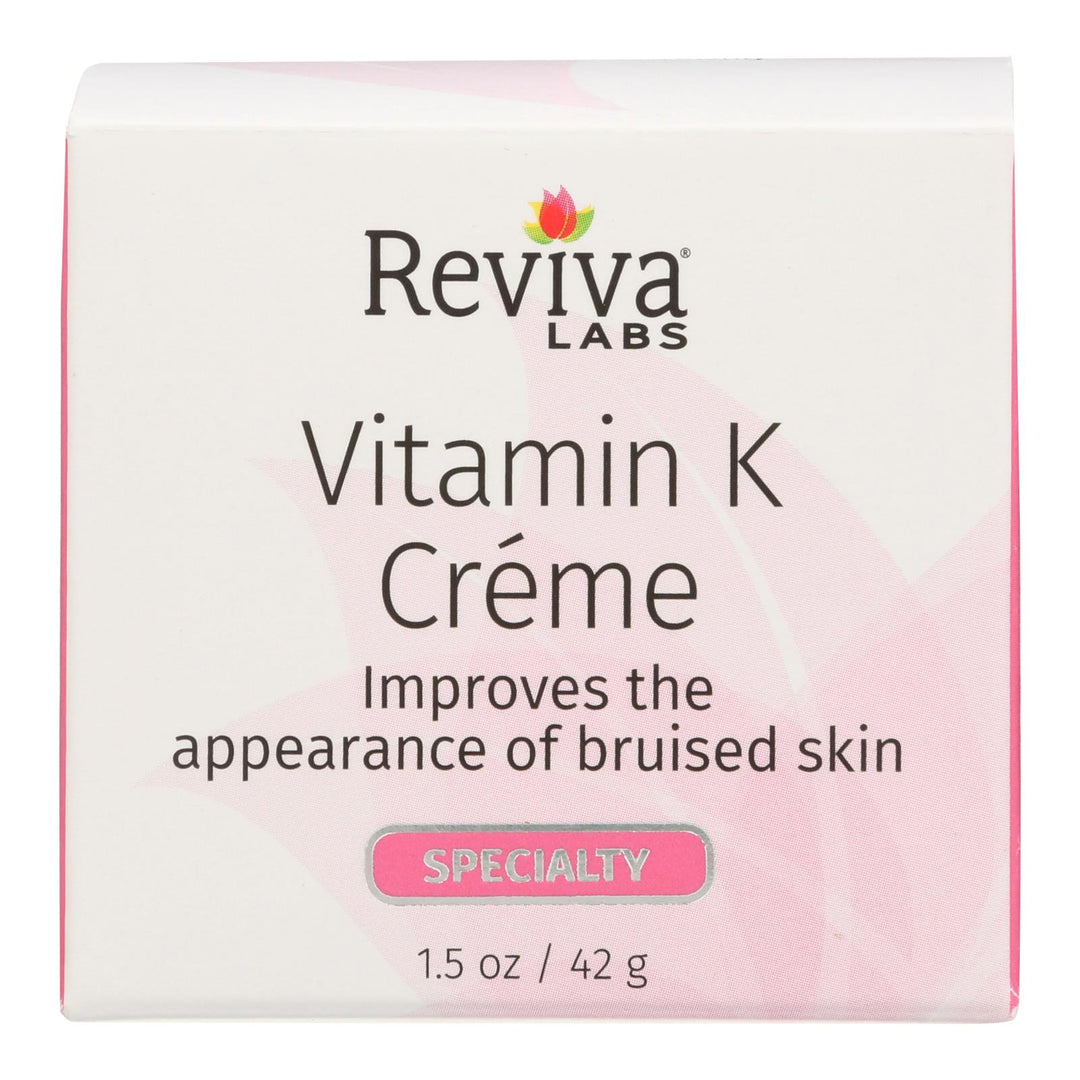 Reviva Labs - Vitamin K Cream - 1.5 Oz - Maras Green