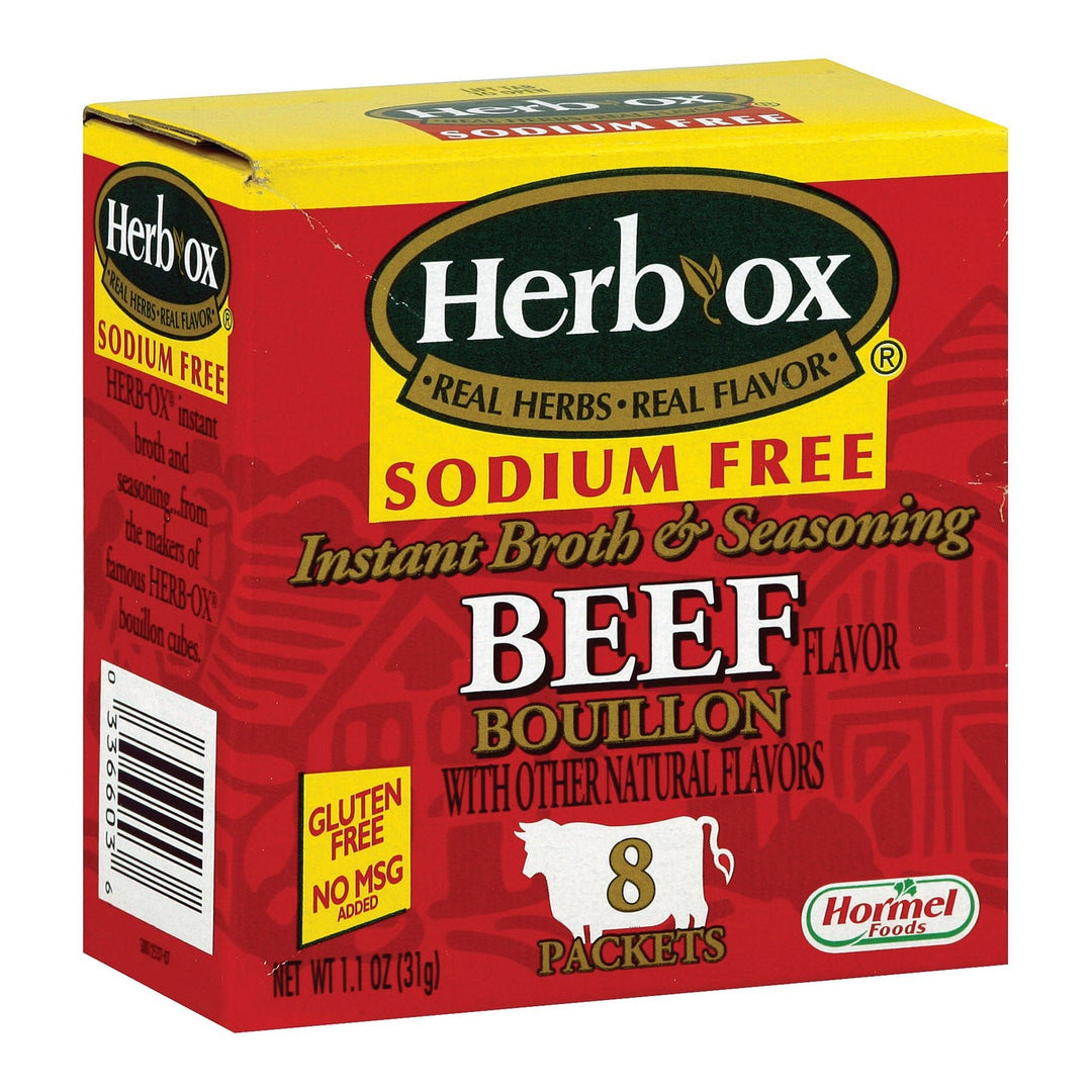 Herb - ox Boullion - Beef - Low Sodium - Case Of 12 - 8 Count - Maras Green