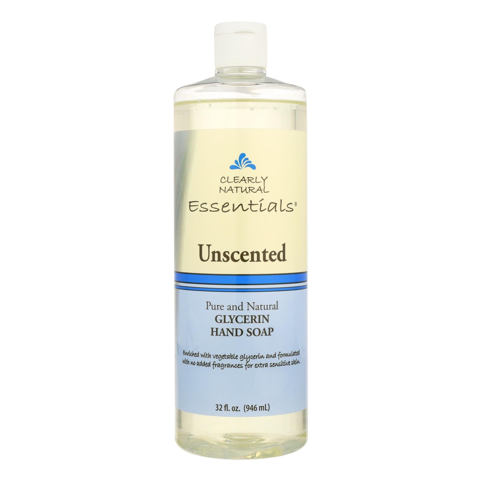 Clearly Natural Hand Soap - Liquid - Unscented - Refill - 32 Oz - Maras Green