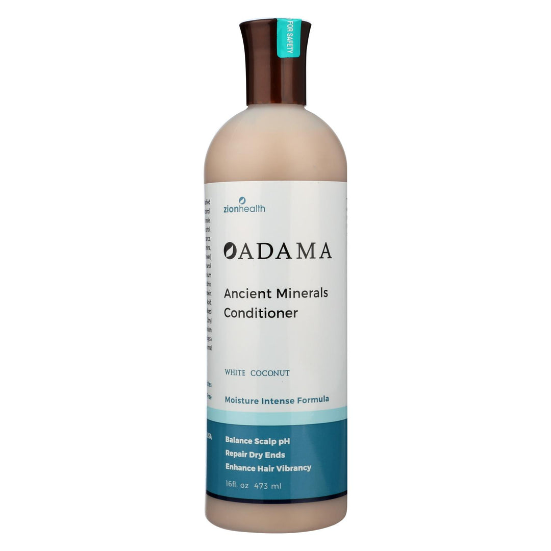 Zion Health Adama Minerals Anti Frizz Conditioner - White Coconut - 16 Fl Oz - Maras Green