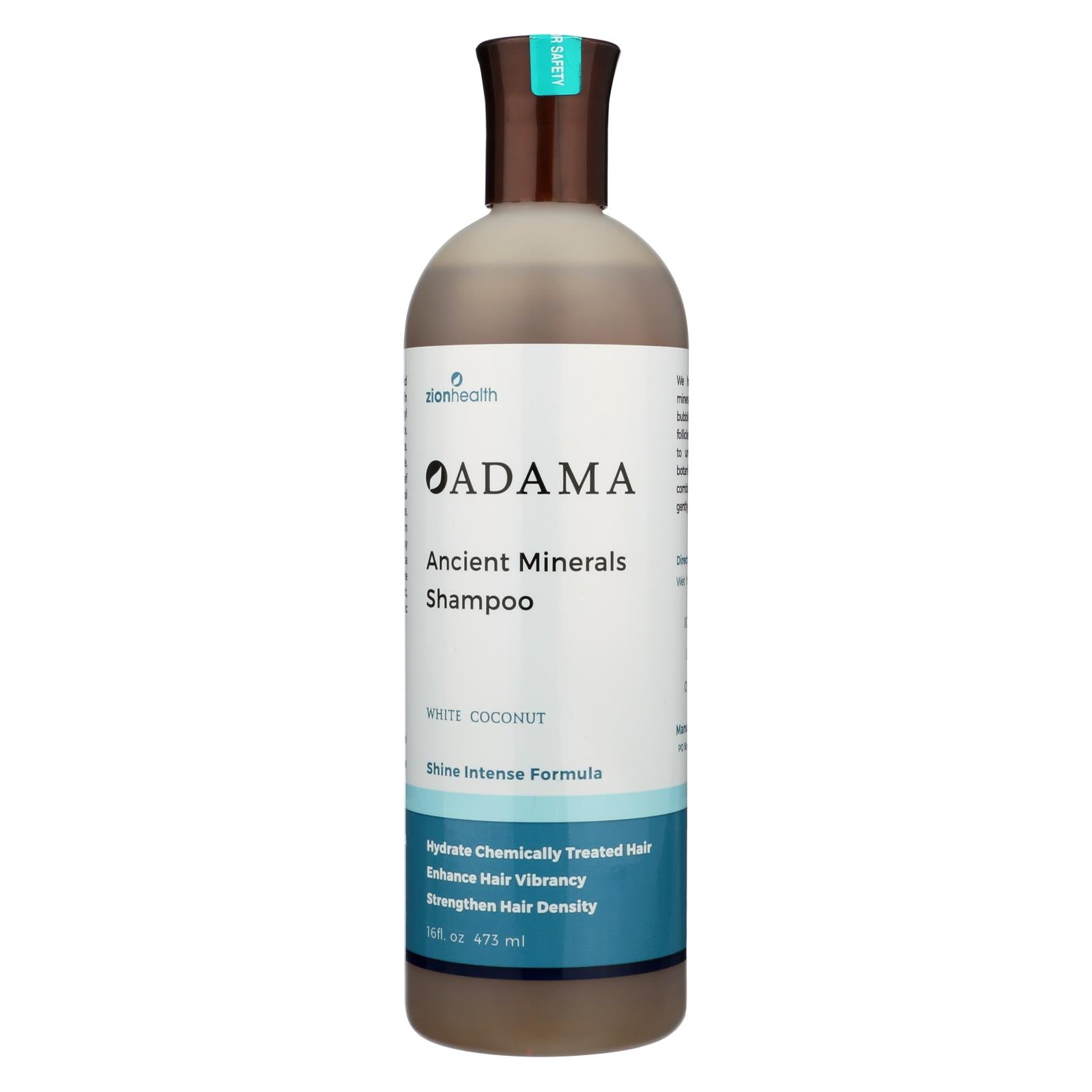 Zion Health Adama Minerals Shampoo - White Coconut - 16 Fl Oz - Maras Green