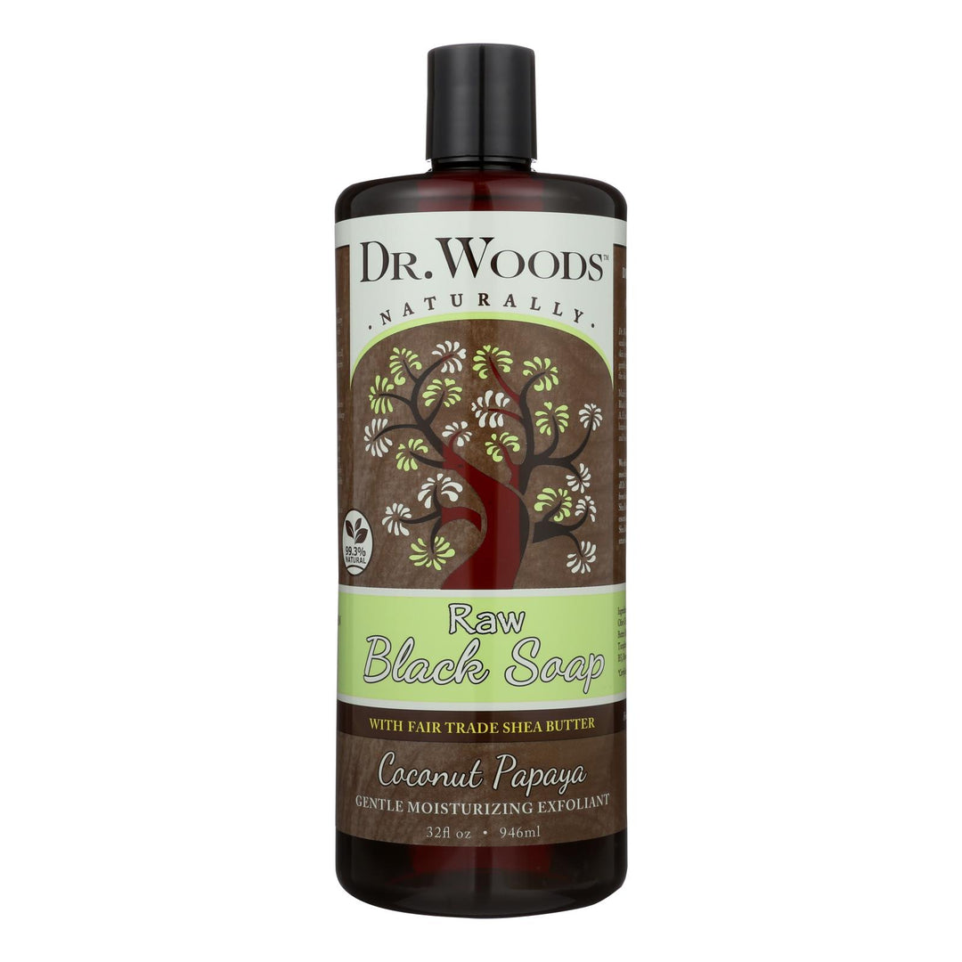 Dr. Woods Naturals Black Soap - Shea Vision - Coconut - 32 Oz - Maras Green