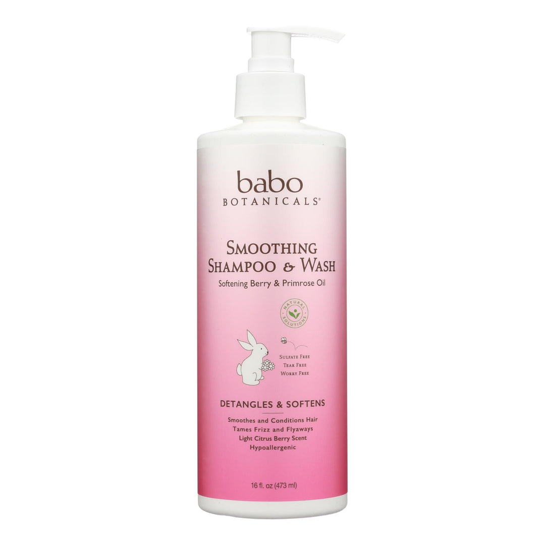 Babo Botanicals - Shampoo - Softening Berry And Primrose Oil - 1 Each - 16 Fl Oz. - Maras Green