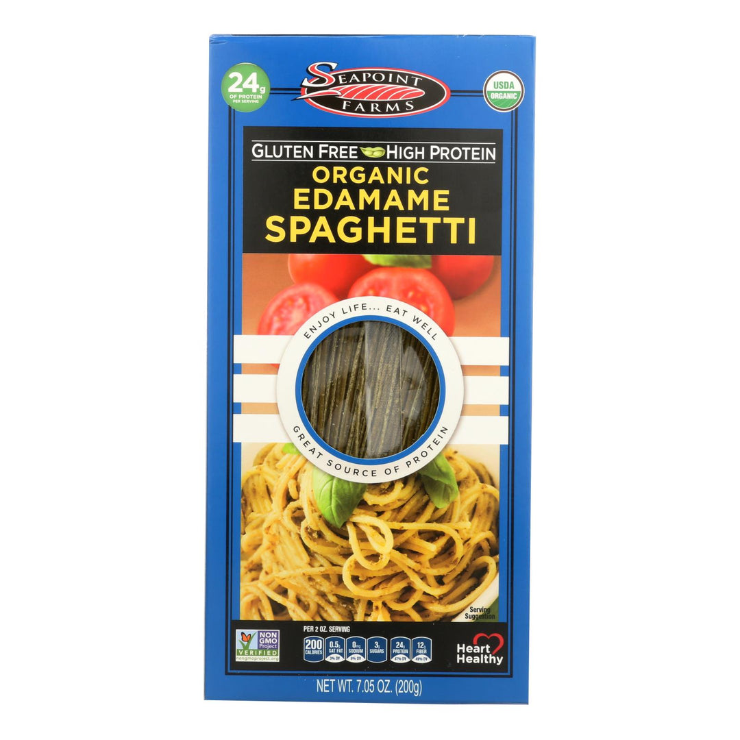 Seapoint Farms Edamame Spaghetti - Case Of 12 - 7.5 Oz. - Maras Green