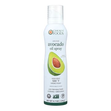 Chosen Foods Avacado Oil - 100%pure - Spry - Case Of 6 - 4.7 Fl Oz - Maras Green