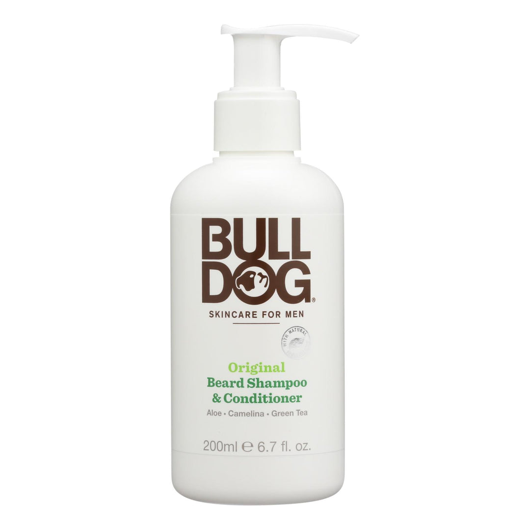 Bulldog Natural Skincare - Beard Shampoo - Conditioner - Original - 6.7 Fl Oz - Maras Green
