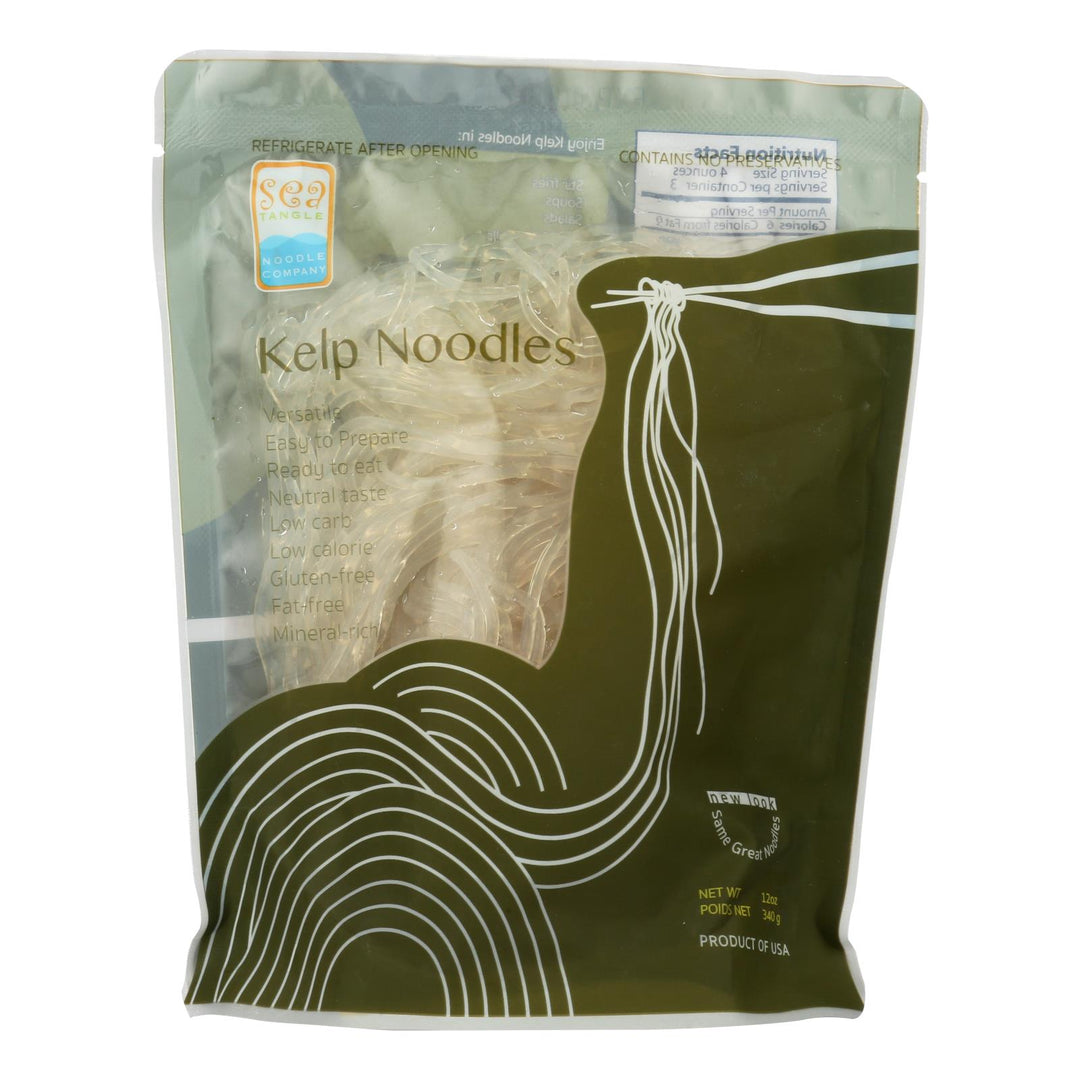 Sea Tangle Noodle Company Kelp Noodles - Case Of 12 - 12 Oz - Maras Green