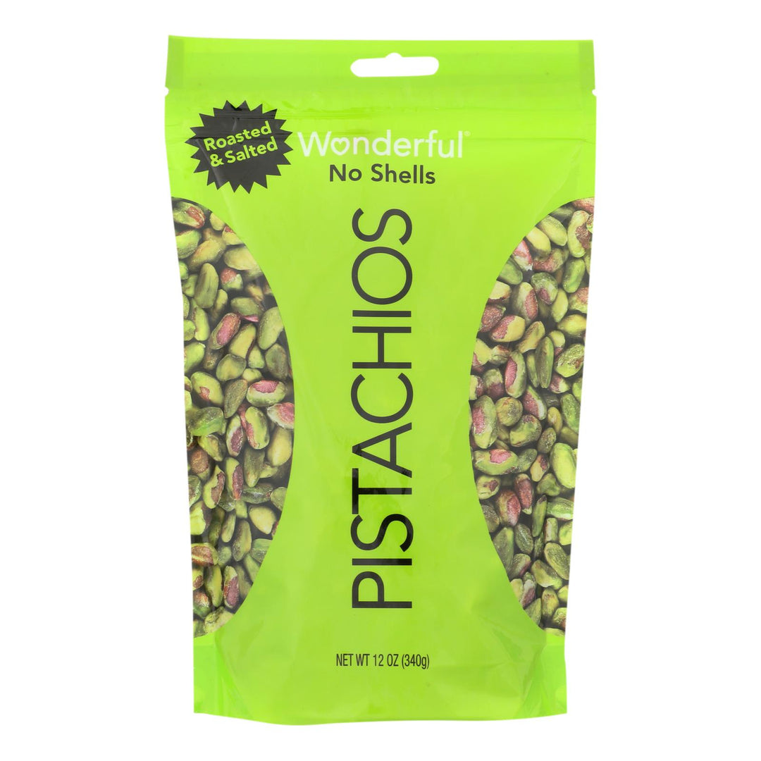 Wonderful Pistachios Roasted & Salted Pistachios - Case Of 12 - 12 Oz - Maras Green