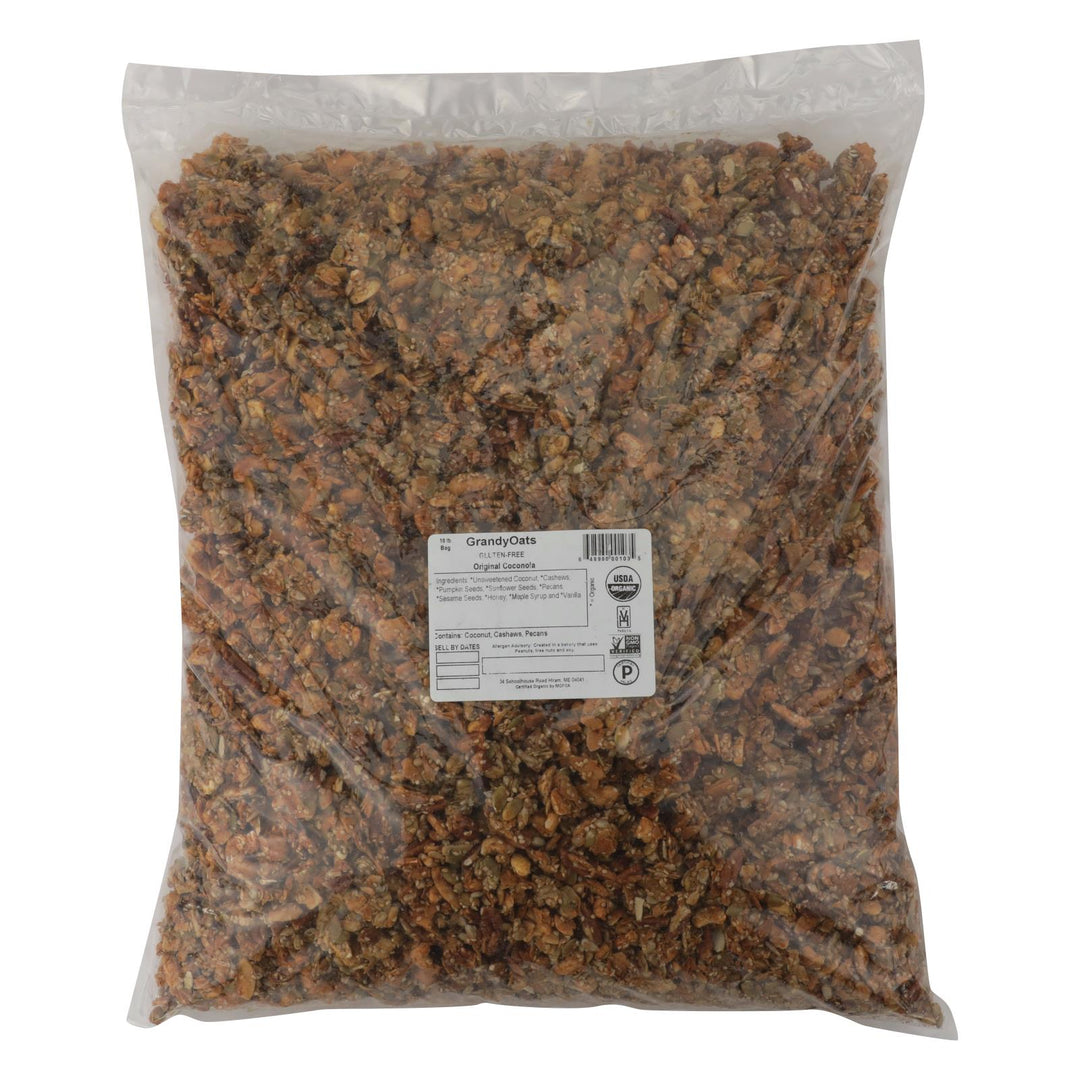 Grandy Oats Granola Organic Coconola - Single Bulk Item - 10lb - Maras Green