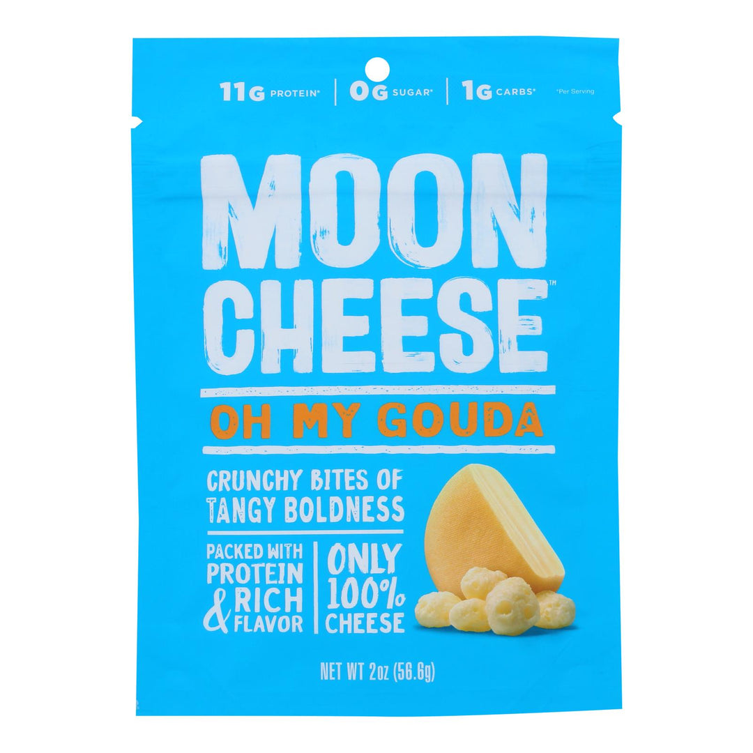 Moon Cheese Gouda Dehydrated Cheese Snack - Case Of 12 - 2 Oz - Maras Green