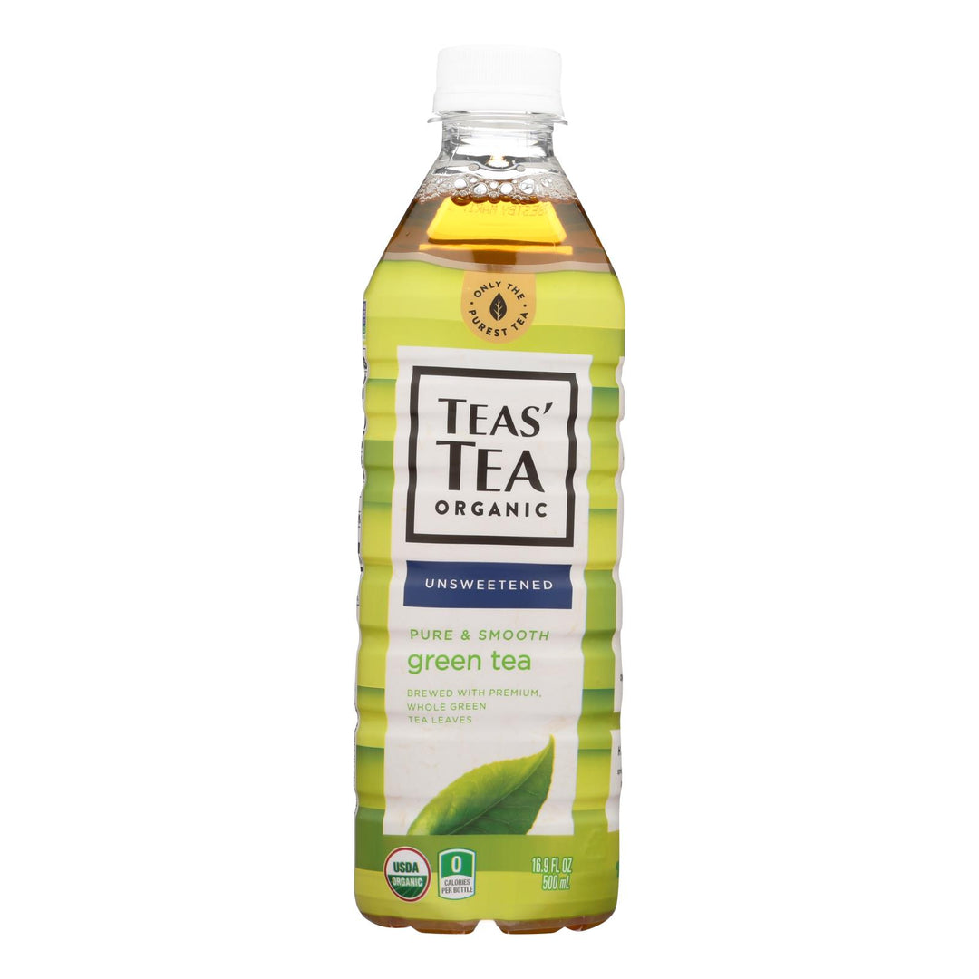 Itoen Organic Tea - Pure Green Bottle - Case Of 12 - 16.9 Fl Oz - Maras Green