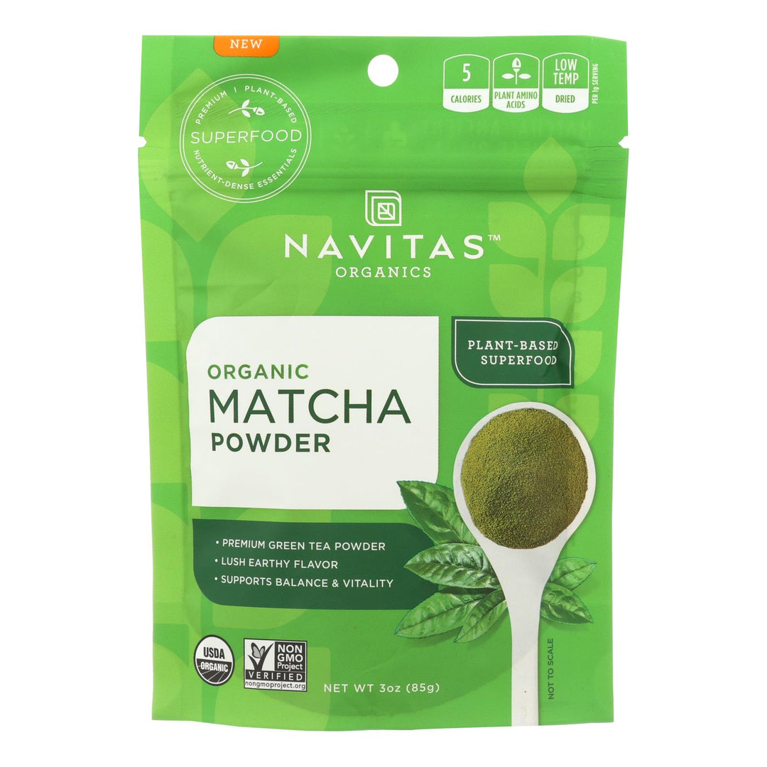 Navitas Organics Organic Matcha Powder - Case Of 6 - 3 Oz - Maras Green