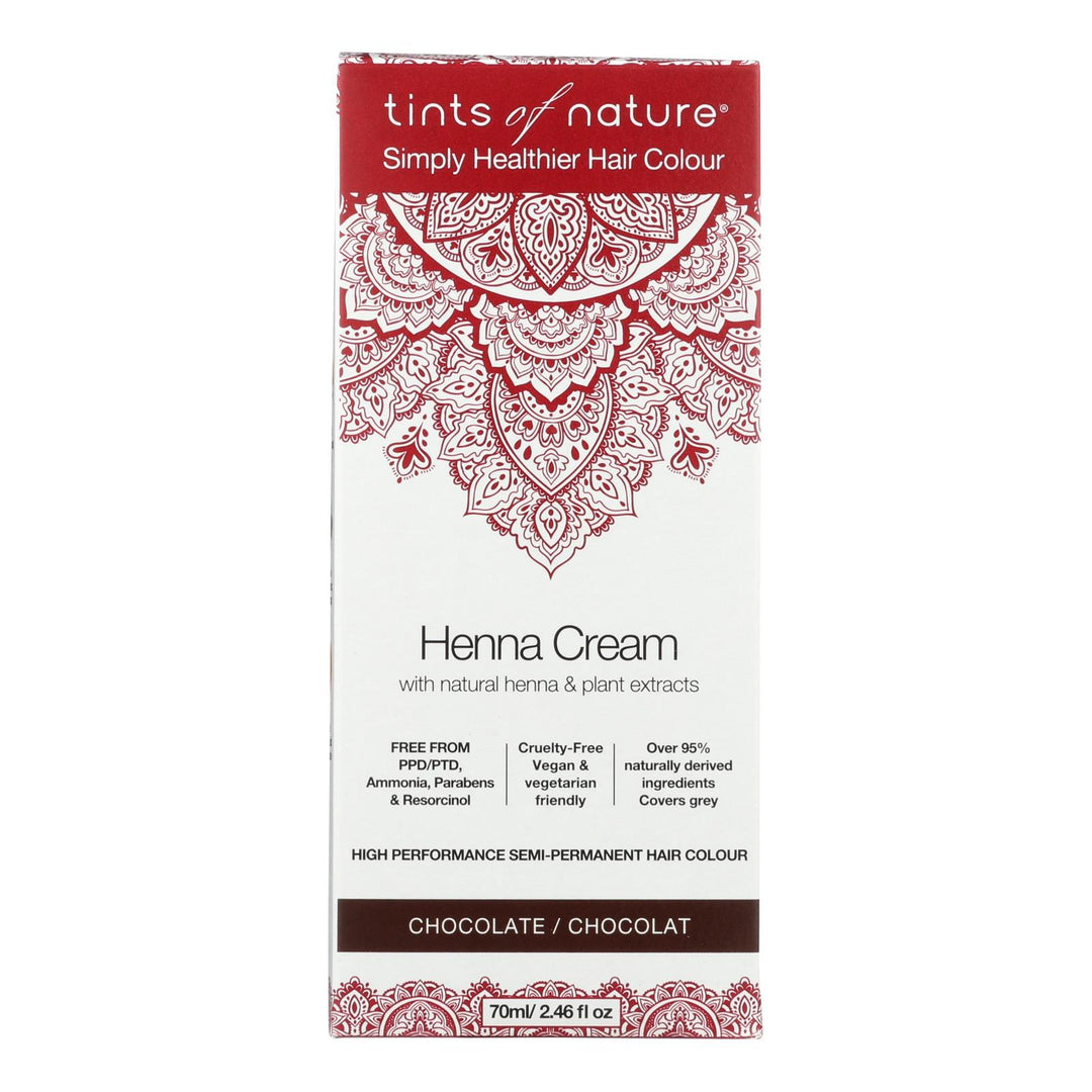 Tints Of Nature - Henna Cream Chocolate - 2.46 Fz - Maras Green