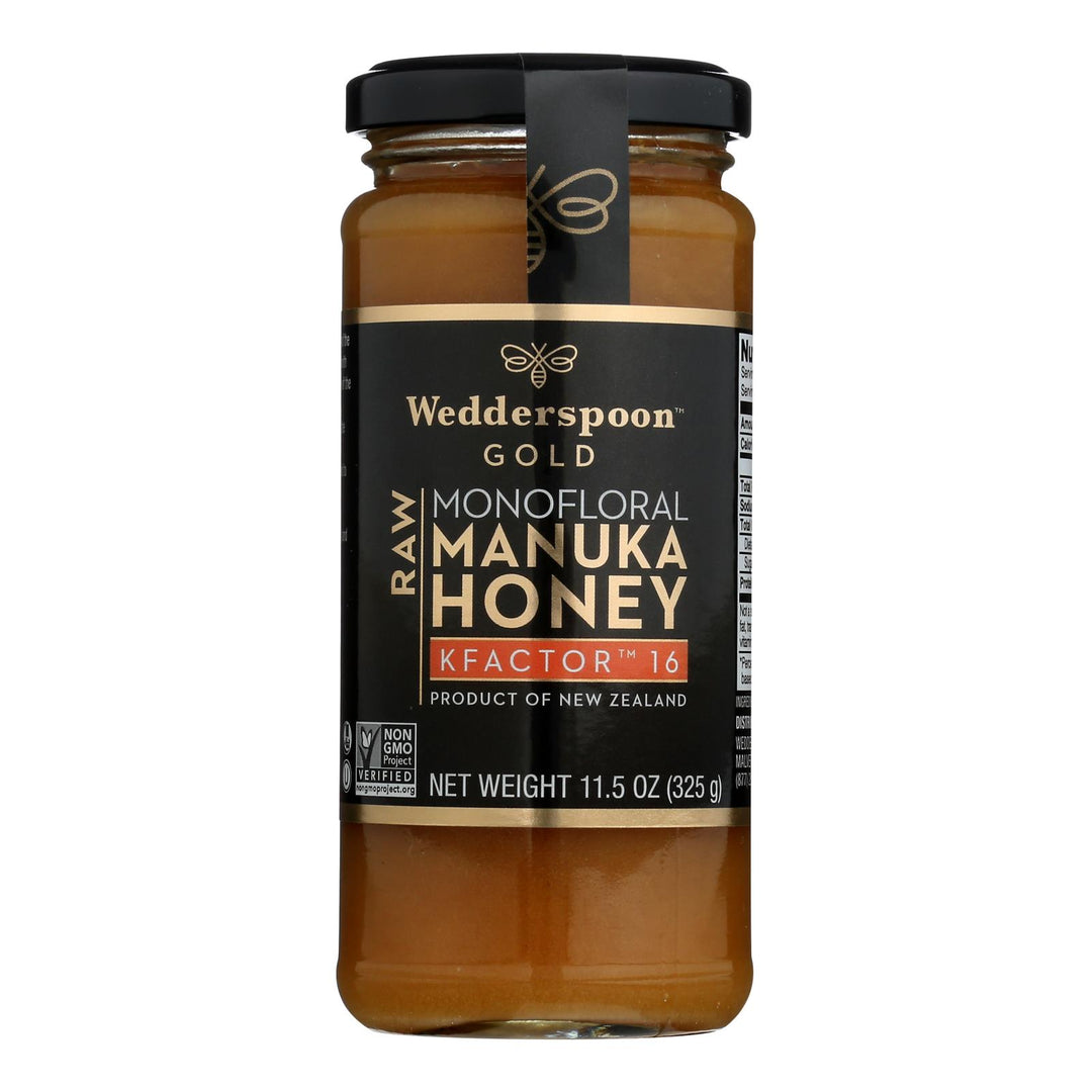 Wedderspoon Manuka Honey, Kfactor 16,  - Case Of 6 - 11.5 Oz - Maras Green