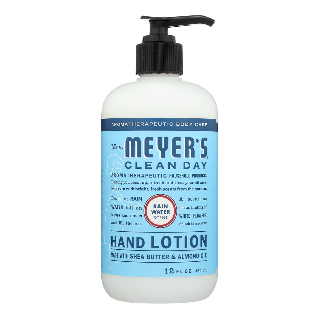 Mrs.meyers Clean Day - Hand Lotion Rainwater - Case Of 6 - 12 Fz - Maras Green