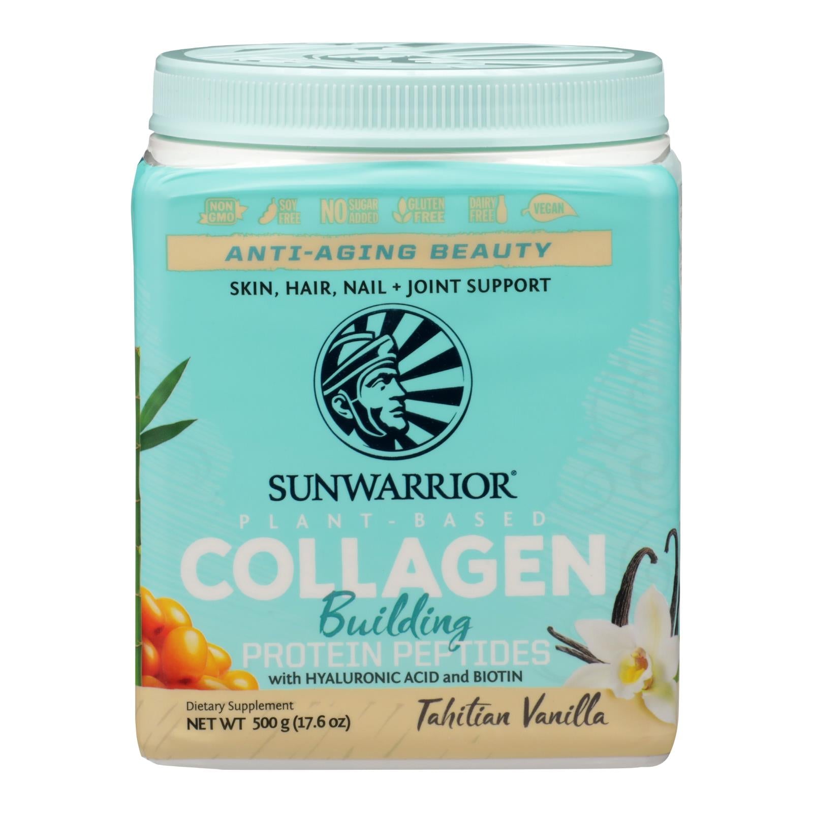 Sunwarrior - Collagen Tahitian Vanilla - 1 Each - 17.6 Oz - Maras Green