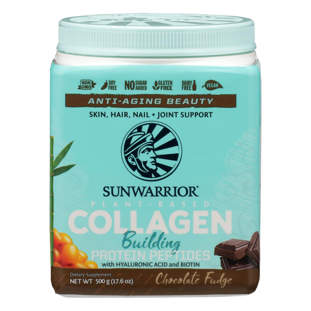 Sunwarrior - Collagen Chocolate - 1 Each - 17.6 Oz - Maras Green