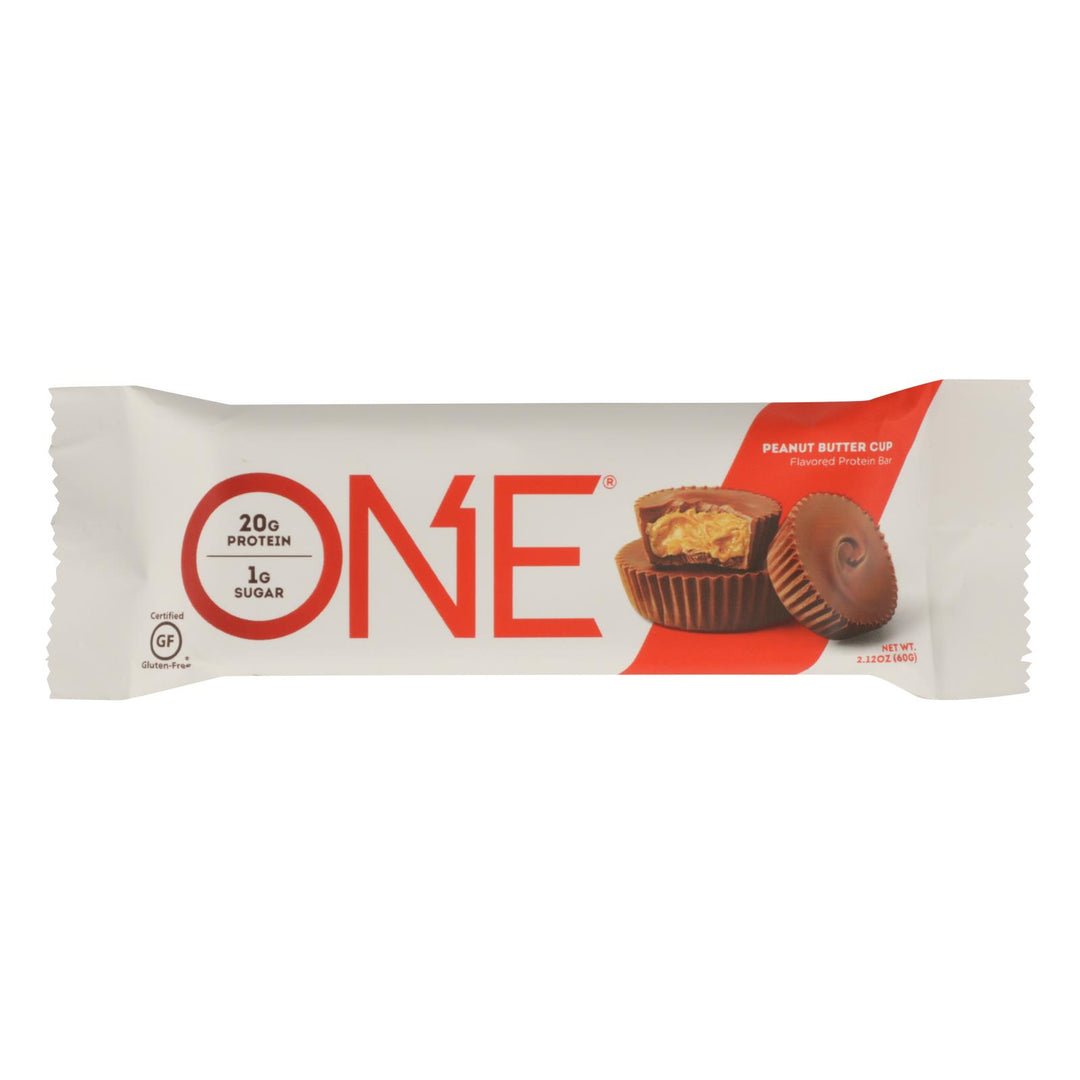 One Bar - Bar Protein Peanut Butter Cup - Case Of 12 - 60 Grm - Maras Green