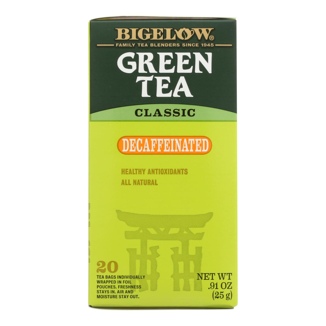 Bigelow Tea Decaf Green Tea - Case Of 6 - 20 Bag - Maras Green