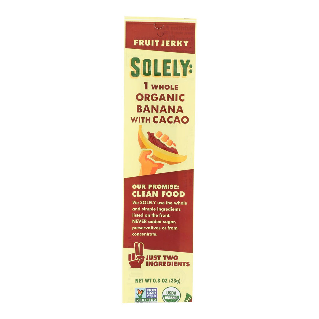 Solely Fruit - Fruit Jerky Banana Coco - Case Of 12 - .8 Oz - Maras Green