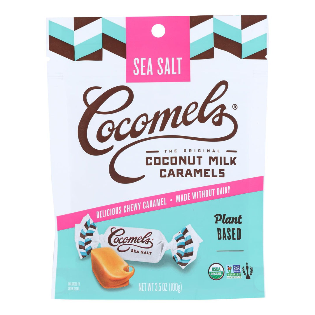 Cocomel - Organic Coconut Milk Caramels - Sea Salt - Case Of 6 - 3.5 Oz. - Maras Green