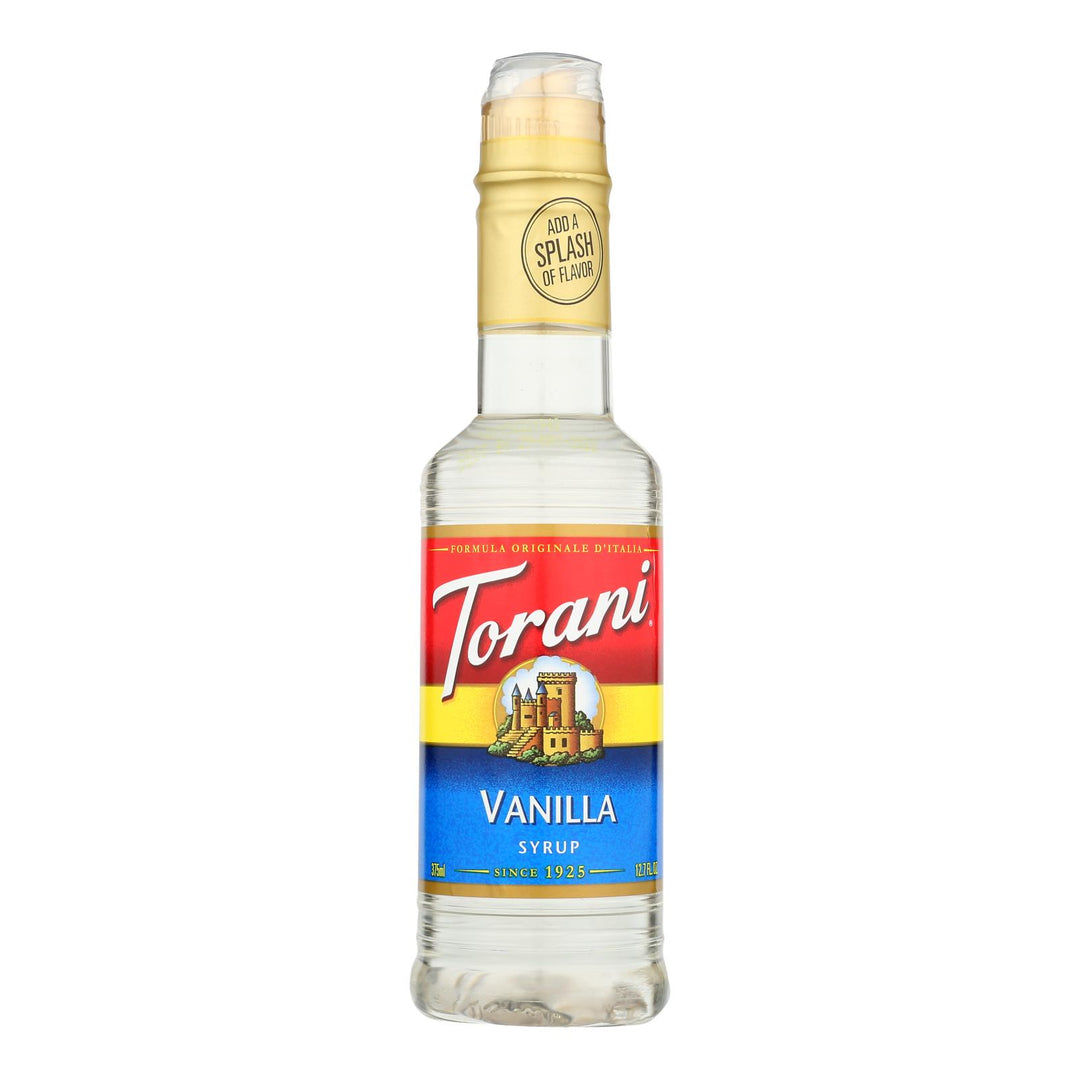 Torani - Coffee Syrup - Vanilla - Case Of 4 - 12.7 Fl Oz. - Maras Green