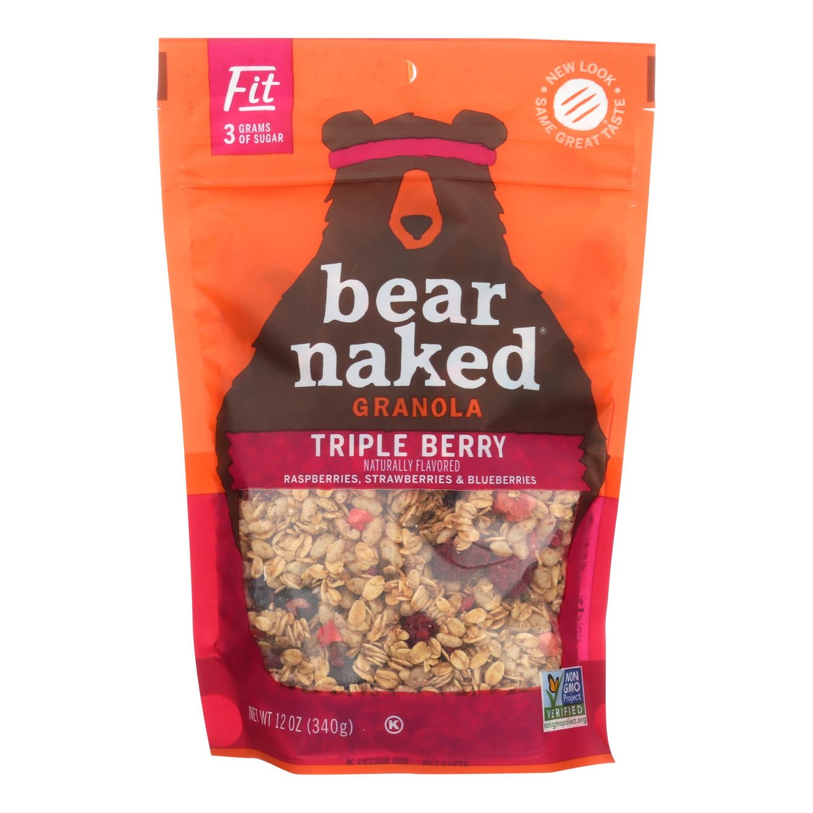 Bear Naked Granola - Triple Berry Fit - Case Of 6 - 12 Oz. - Maras Green