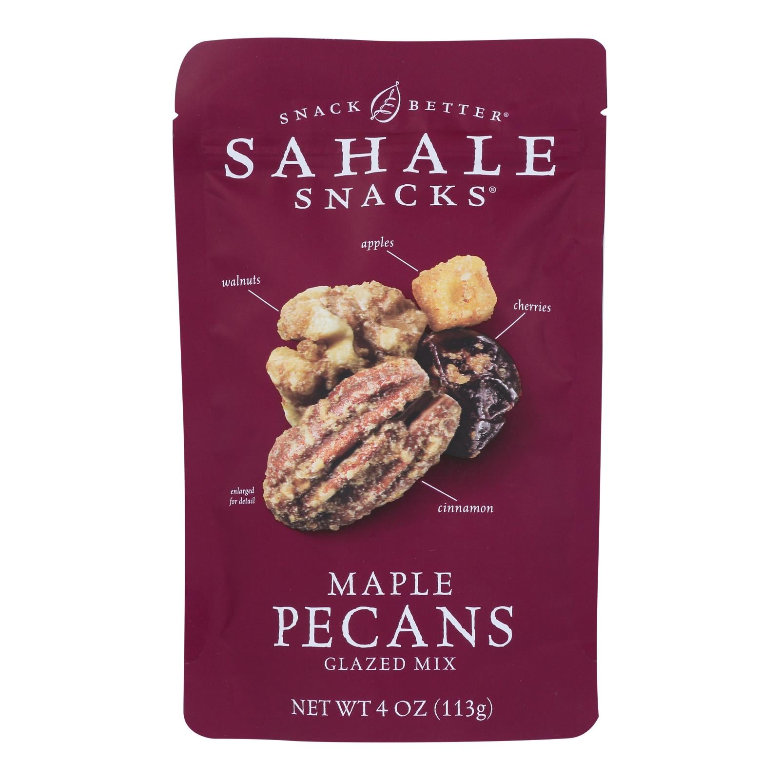 Sahale Snacks Glazed Mix - Maple Pecans - Case Of 6 - 4 Oz. - Maras Green