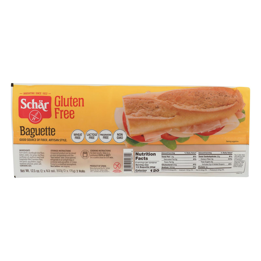 Schar Baguettes Gluten Free - Case Of 6 - 12.3 Oz. - Maras Green