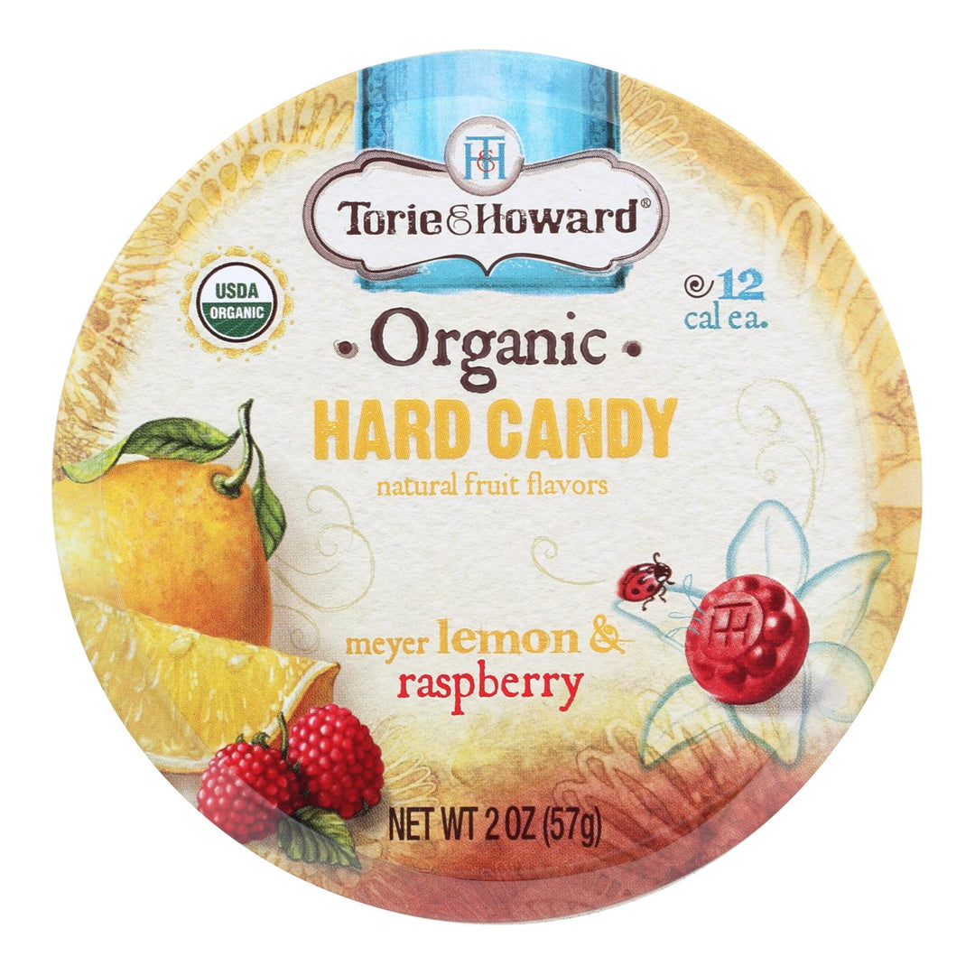 Torie And Howard Organic Hard Candy - Lemon And Raspberry - 2 Oz - Case Of 8 - Maras Green