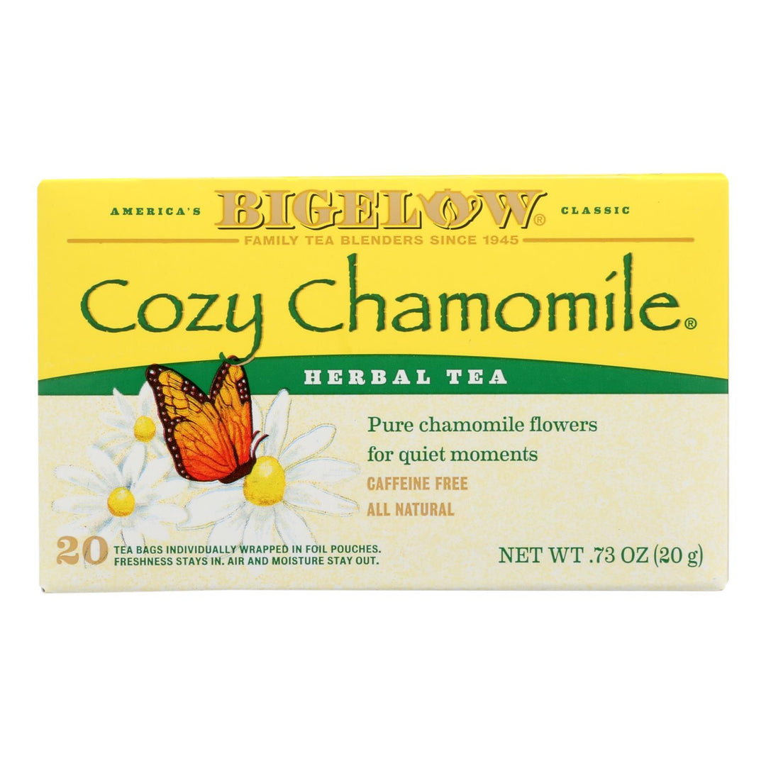 Bigelow Tea Herbal Tea - Cozy Chamomile - Case Of 6 - 20 Bag - Maras Green