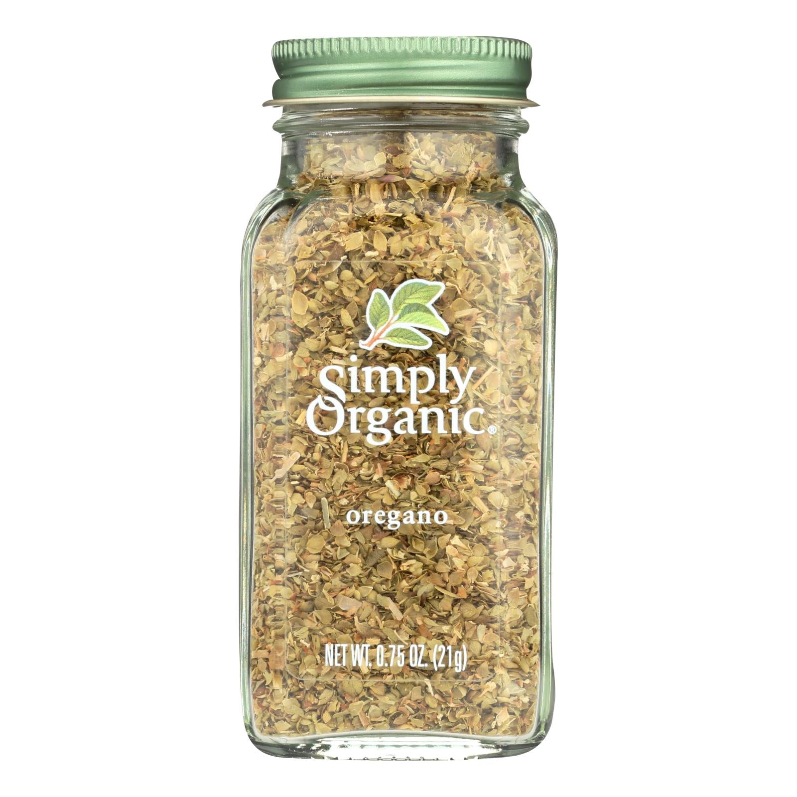 Simply Organic Oregano - Case Of 6 - 0.75 Oz. - Maras Green