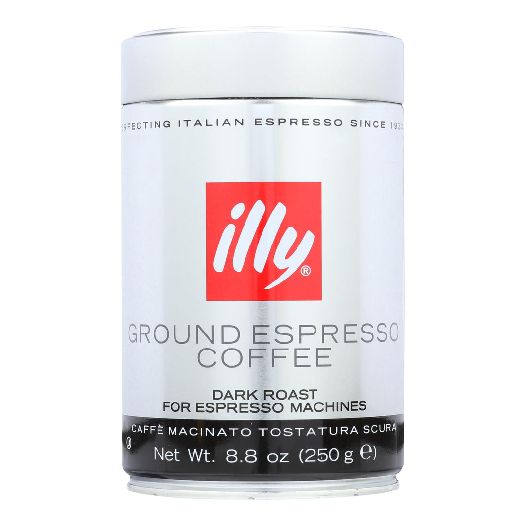 Illy Caffe Coffee Coffee - Espresso - Ground - Dark Roast - 8.8 Oz - Case Of 6 - Maras Green