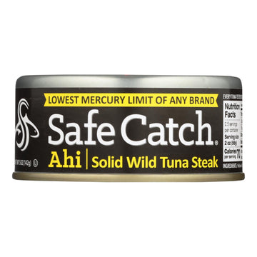Safe Catch - Tuna Ahi - wild Yellowfin - Case Of 6 - 5 Oz - Maras Green