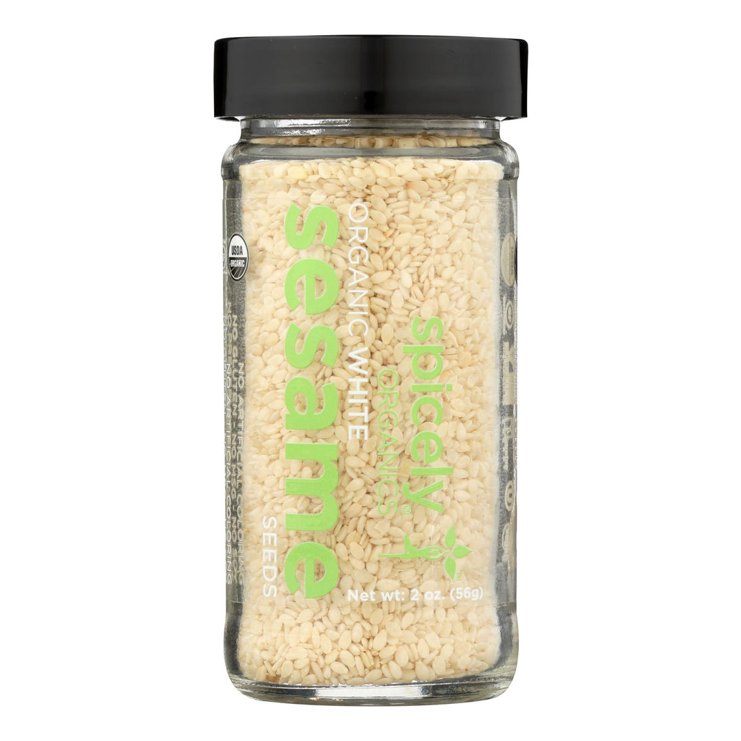 Spicely Organics - Organic Sesame - White - Case Of 3 - 2 Oz. - Maras Green