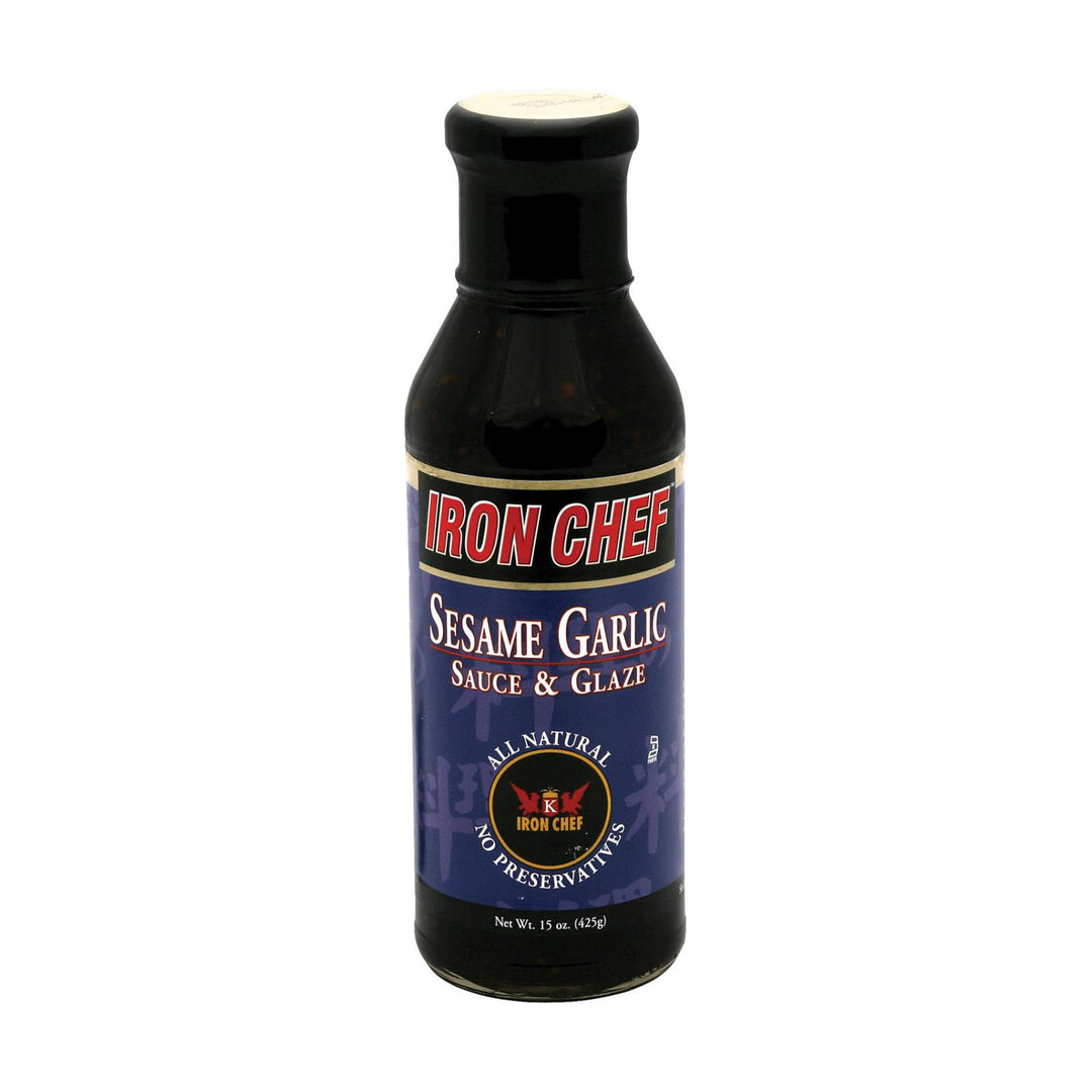 Iron Chef Sauce And Glaze - Sesame Garlic - Case Of 6 - 15 Oz. - Maras Green