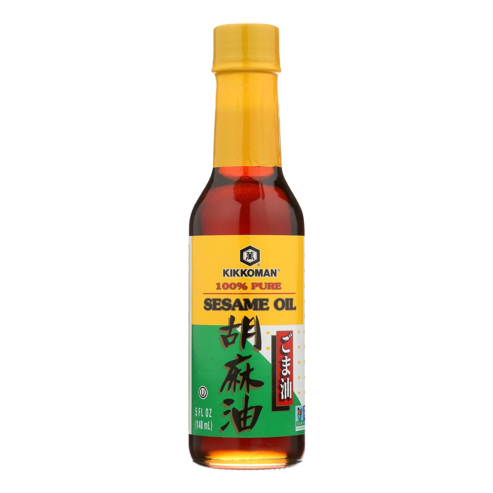 Kikkoman Sesame Oil - Case Of 12 - 5 Fl Oz. - Maras Green